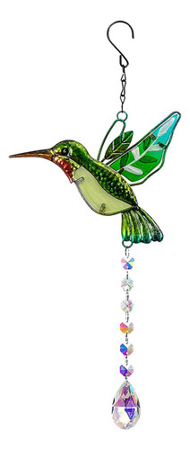 Crystal Suncatcher Colibrí Colgante Lámpara Colgante