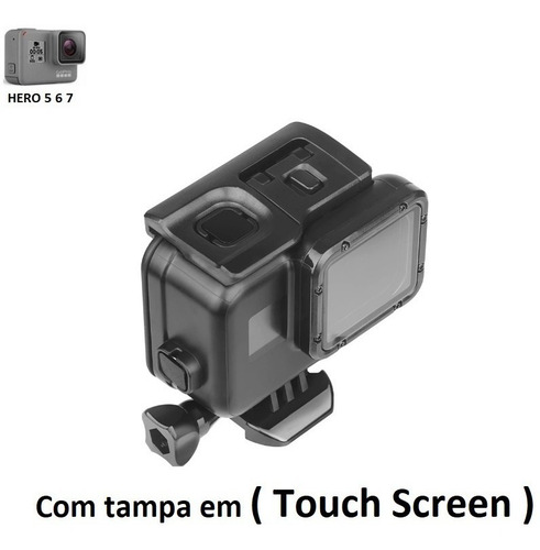 Caixa Estanque Preta Gopro 5 6 7 Black Blackout Com Nf-e
