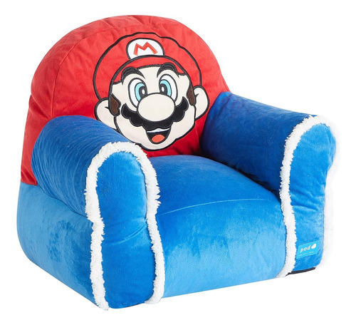 Idea Nuova Super Mario Bean Bag Sofá Silla, Grande