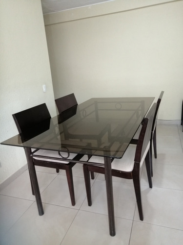 Vendo Mesa De Comedor De Vidrio Templado De 4 Sillas Precio 