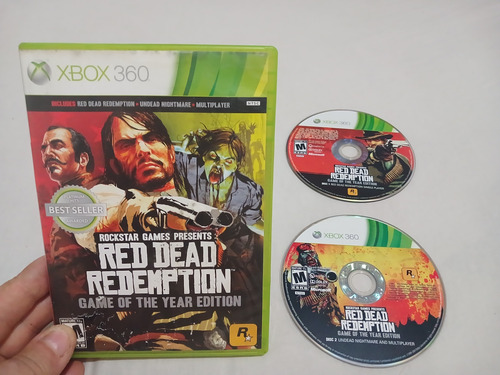 Jogo Xbox 360 Duplo Red Dead Redemption E Undead Nightmare (Usado)