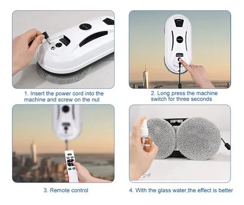 Robot Limpia Vidrios Ilobot Con App, Control Y Seguridad Ai
