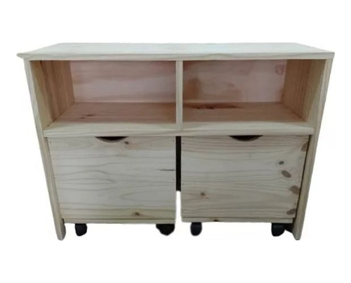 Mueble Juguetero Guardado Organizador Juguetes Baul C Ruedas