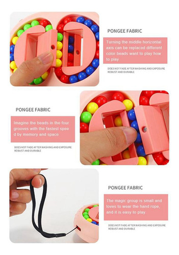 Bean Cube Toys 3d Puzzles Small Beads Cube Toy Regalos Rosa