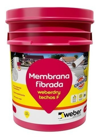 Membrana Líquida Weber Techos Pu Blanco X 10 Kg. Alto T