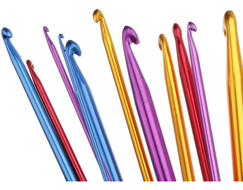 Ganchos De Crochet De Aluminio Multicolor