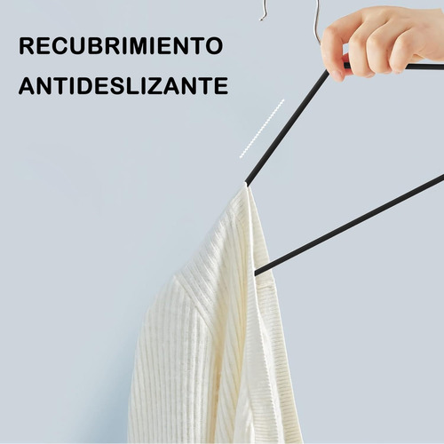 40 Ganchos De Plástico Resistentes For Ropa, Perchas De