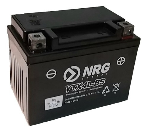 Imagen 2 de 4 de Bateria Nrg Ytx4l-bs + Aceite Petronas 20w50 Beitia Motos