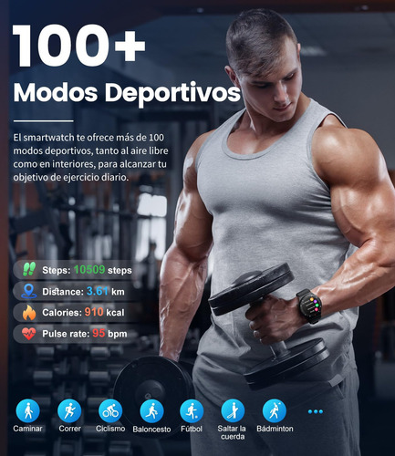 Smartwatch Reloj Inteligente Hombre,1.43''pulsera
