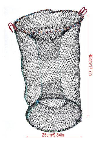 Red De Pesca Portátil, Plegable, Jaula Para Camarones, Jaula