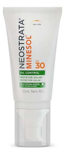 Protetor Solar Sérum Fps30 Oil Control 40g Minesol Neostrata