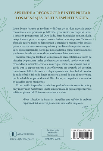 Señales, de Jackson, Laura Lynne. Editorial Grupal, tapa blanda en español, 2020