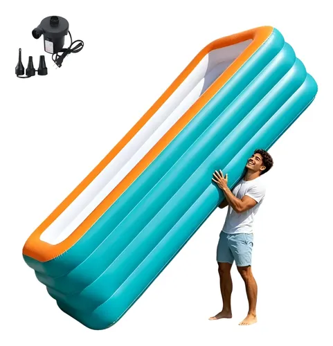 Piscina Inflável Grande De 3600l Com Bomba De Ar Elétrica