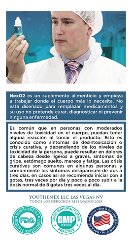 Nexo2 Oxigenación Celular 30ml Gotas Oxigeno Liquido Neutro