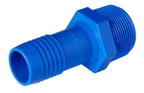 Adaptador Espigão Agrojet Rosca Externa 1.1/2 X 1.1/4 Pol Cor Azul