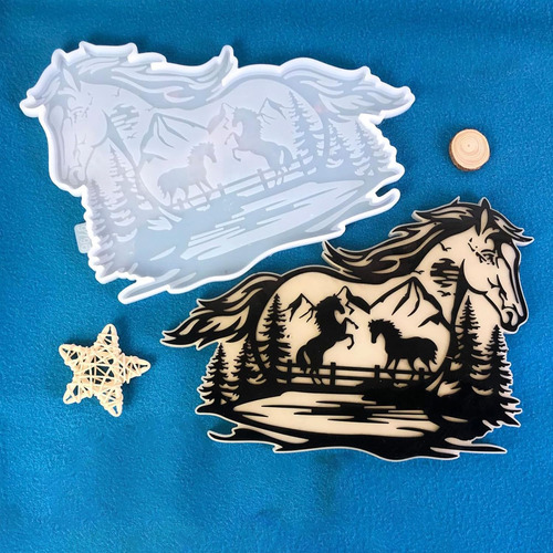 Molde De Colgar Pared, Diseño De Caballo Grande, Col...
