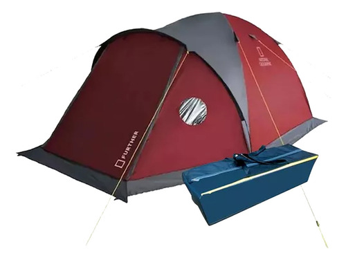 Carpa Para 2 Personas Camping National Geographic Rockport 2 Color Rojo