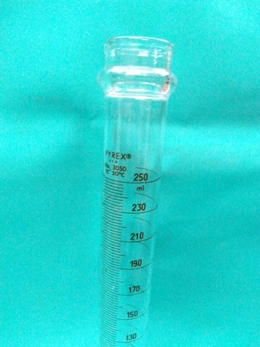 Meonli: Laboratorio Probeta 250ml Pirex Cristal (Usado)