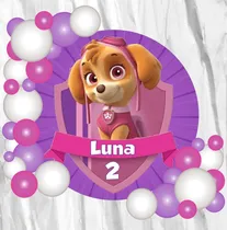 Comprar Fondo Banner Candy Bar Circular Paw Patrol Skye 70x70cm