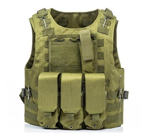 Chaleco Tactico Militar Replica Airsoft Coyote Fsbe 2