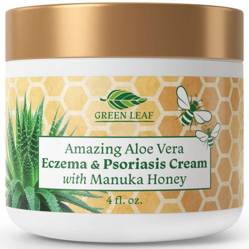 Manuka Honey Eczema Cream Tratamiento Psoriasis, Pomada, 1oz