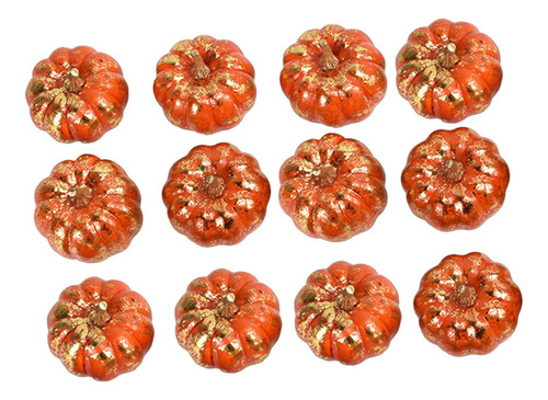 12x Calabaza De Simulación Mini Calabazas Artificiales Para