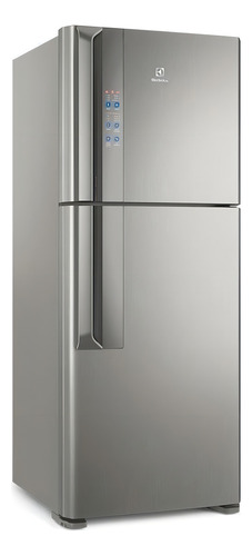 Heladera con freezer inverter Electrolux Top Freezer IF55 color plata con capacidad de 431L 220V
