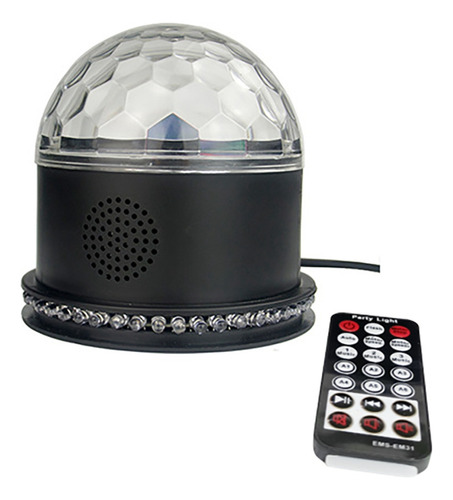 Altavoz Led Bluetooth Dj Light Crystal Magic Ball Light Voic