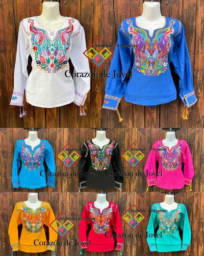 Blusas bordadas chiapanecas sale