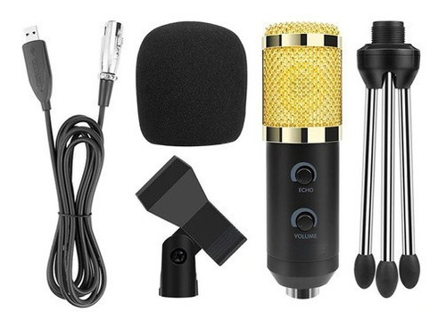 Microfono Condensador Bm900 Con Tripode Usb Para Mac Y Win