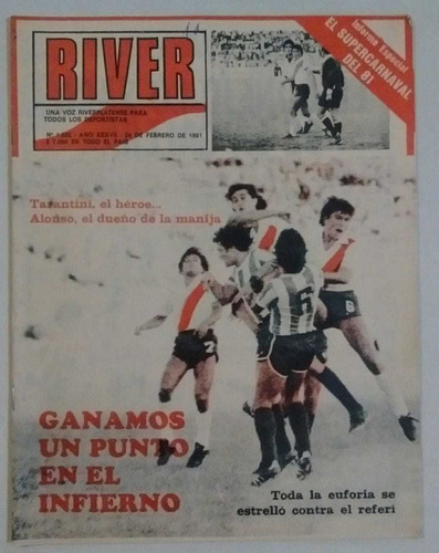 Revista River 1882 - Vs Instituto Y Vs Independiente 1981 Fs