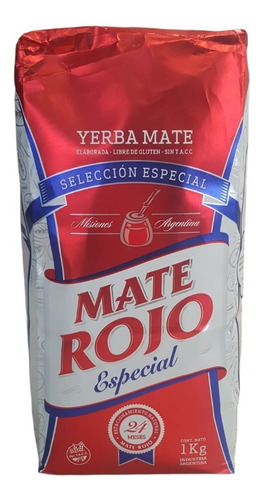 Yerba Mate Rojo Selección Especial Sin Tacc 1kg