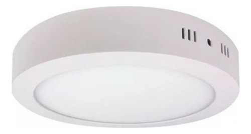 Plafón Led Etheos 18w Plástico Blanco Frio O Calido Estructura Luz Cálida