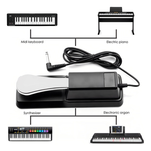 Pedal Sustain Para Tecladomusical Electric Piano Synthesizer