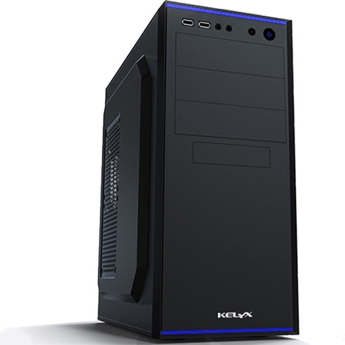 Imagen 3 de 6 de Kit Gabinete Pc Kelyx Con Fuente 500w Lc727-14 Teclado Mouse
