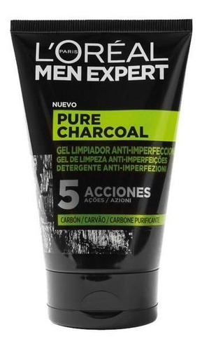 Gel Limpiador Pure Charcoal 100 Ml Men Expert