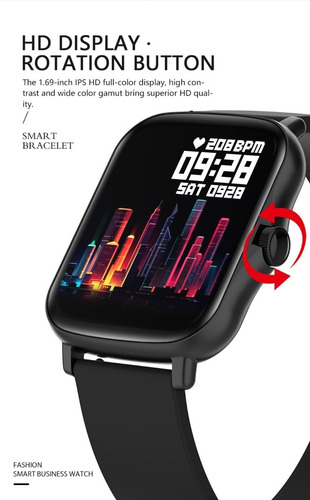 Reloj Inteligente Pulsera Deportivo Dama Caballero Bluetooth
