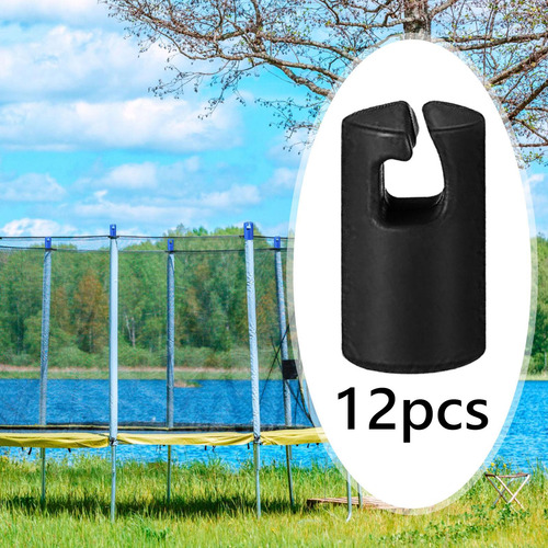 Funda Para Trampolín, Tapas Para Postes, Negro 12 Piezas