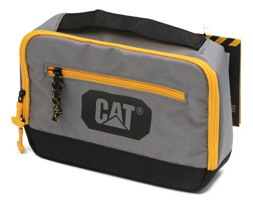 Lonchera Caterpillar Cat Gris Negro 3 Litros Hombre Correa Basica