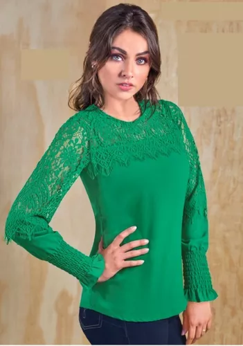 Blusa Cklass Verde 968-32 Otoño Invierno 2018 |