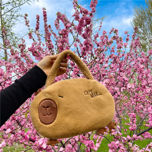 Lindo Bolso De Bolso De Capybara Kapibala Plush Capybara