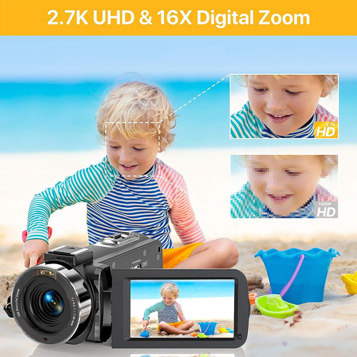 Cámara De Vídeo For Videocámara Youtube Ultra Hd 2,7 K 24