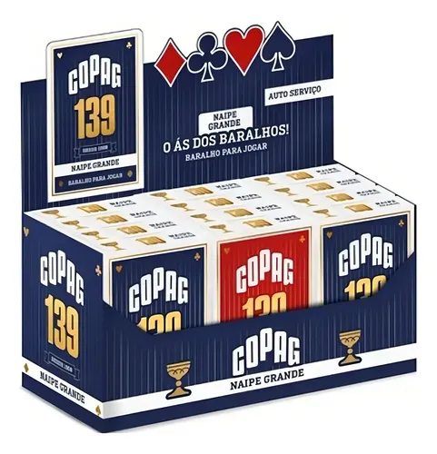Baralho Copag 139 com cartas de naipe grande