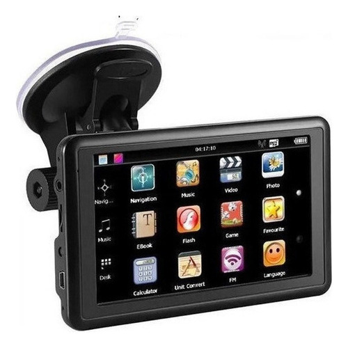 Navegador GPS portátil para um carro HD de 5 polegadas, cor preta, mapas pré-carregados incluídos em 90 países