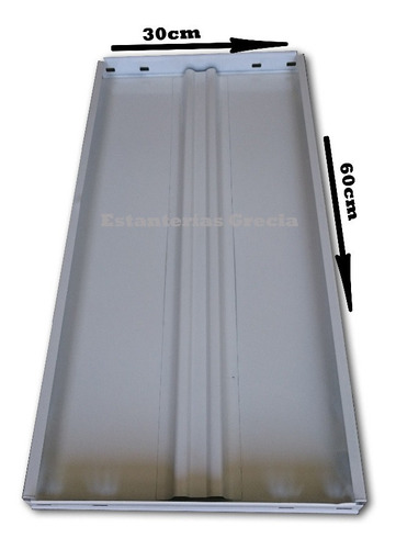Estantería Metálica 60x30x200 5 Estantes Para 40kg Blanco