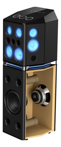 Mini componente preto Panasonic SC-UA70 com potência Bluetooth 1700W - 127/220V