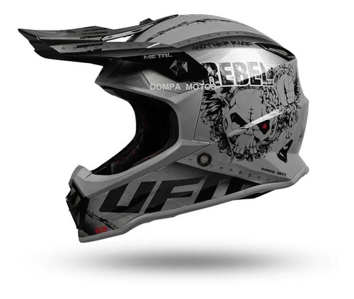 Casco Motocross Ufo Metal Boys Nenes Nenas Beta Dompa  