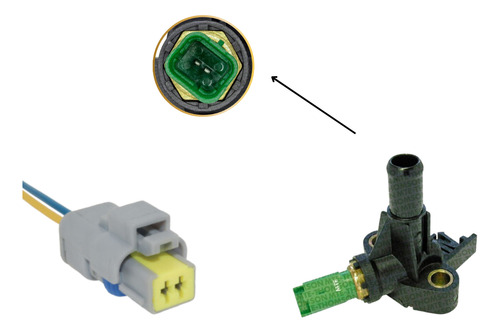 Sensor Temperatura + Chicote Siena 1.3 8v Fire 04/05 Flex