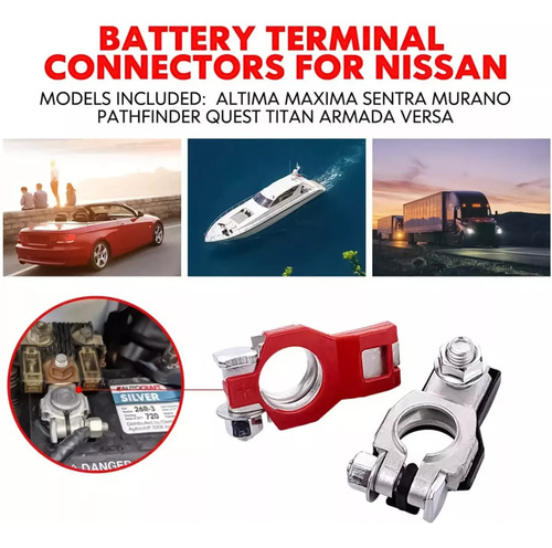 Terminales Batería Positivo Y Negativo Universal Para Nissan