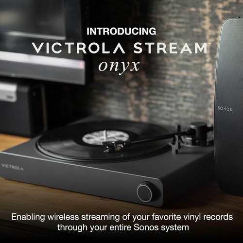 Victrola Stream Onyx Funciona Con Tocadiscos Inalámbricos
